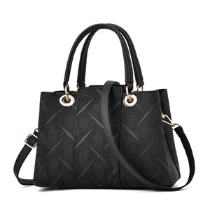 Vintage Leather Shoulder Bag Women Hairball Handbag
