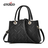 Vintage Leather Shoulder Bag Women Hairball Handbag