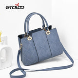 Vintage Leather Shoulder Bag Women Hairball Handbag