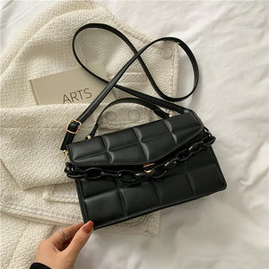 Women Shoulder Bag Chain Square Crossbody Bags Small Female Messenger Bags