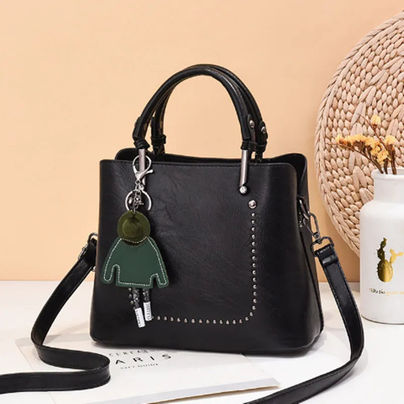 Soft Tassel Shoulder Bag PU Stylish Crossbody Shoulder Bags