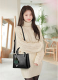 Soft Tassel Shoulder Bag PU Stylish Crossbody Shoulder Bags