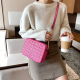 Women's Large Capacity Travel Shoulder Bag PU Leather Messenger Bag