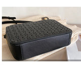 Women's Large Capacity Travel Shoulder Bag PU Leather Messenger Bag