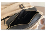 Women's Large Capacity Travel Shoulder Bag PU Leather Messenger Bag