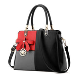 Wine Red Classic Office Ladies Handbag Crossbody Tote