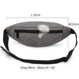 Canvas Hip Bag Functional Money Phone Belt Fanny Pouch