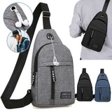 Men Women Nylon Waist Packs Sling Bag Crossbody Outdoor Sport Shoulder Chest