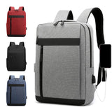 Men Backpack USB Charging Business Laptop Bag Nylon Rucksack