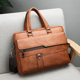 Men Briefcase Bag High Business Famous PU Leather Shoulder Messenger Bags