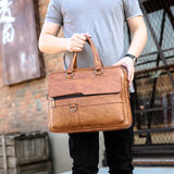 Men Briefcase Bag High Business Famous PU Leather Shoulder Messenger Bags