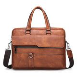 Men Briefcase Bag High Business Famous PU Leather Shoulder Messenger Bags