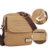Men Canvas Messenger Bag Vintage Shoulder Bags High Casual Small Bags
