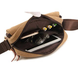 Men Canvas Messenger Bag Vintage Shoulder Bags High Casual Small Bags
