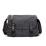 Men Casual Retro School Cross Body Bags Male Vintage Leisure Canvas Business Mes