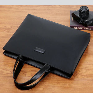 Men Business PVC Handbag Tote Bag Laptop Briefcase