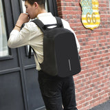 Anti-theft Waterproof Business Backpack 15 Inch USB Rechargeable