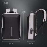 Anti-theft Waterproof Business Backpack 15 Inch USB Rechargeable