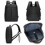Men's Backpack 15.6 Inch Laptop Bag USB Charging Waterproof Rucksack