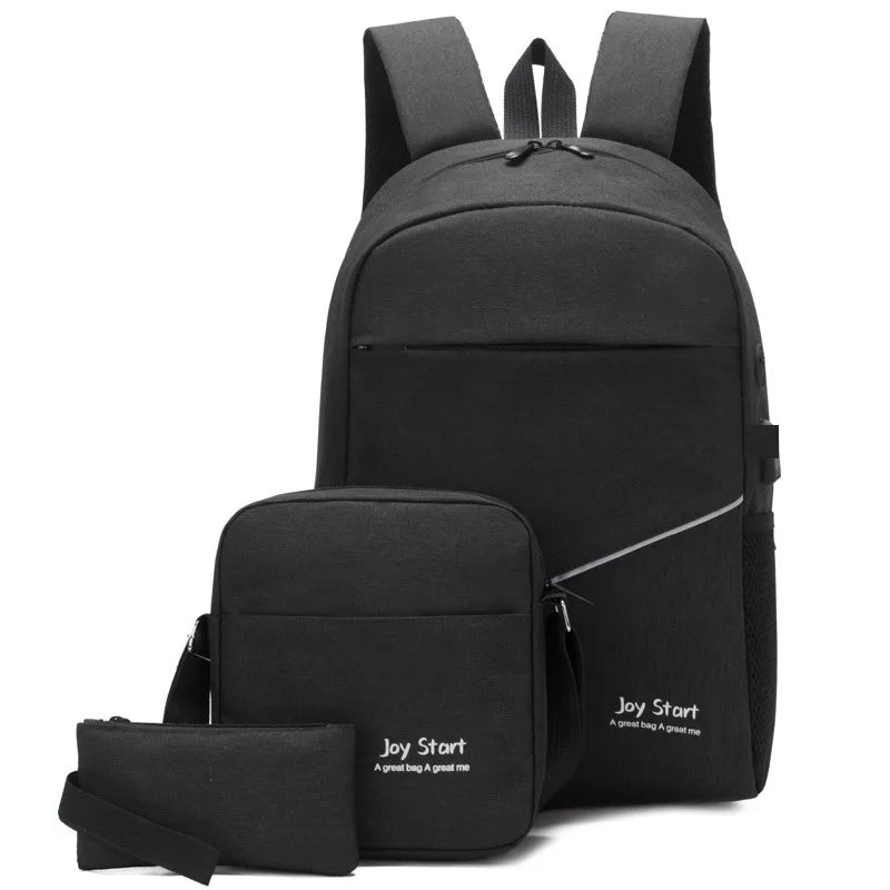 Men's Waterproof Backpack with USB Charging Port