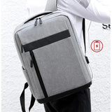 Men's Waterproof Business Laptop Backpack with USB Charging