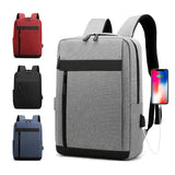 Men's Waterproof Business Laptop Backpack with USB Charging