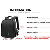Waterproof Men's Backpack, Business Unisex Photography Bag