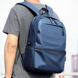 Men's Waterproof Business Laptop Backpack Casual Large Capacity Bagpack Rucksack