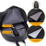 Men's Waterproof Business Laptop Backpack Casual Large Capacity Bagpack Rucksack