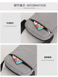 Men's Canvas Crossbody Messenger Bag Small Casual Handbag