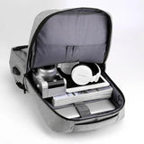Men's Business Backpack Waterproof Bag Male Laptop USB Charging Casual Rucksack