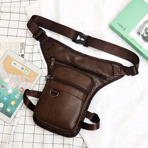 Men's Pu sports bag waist bag