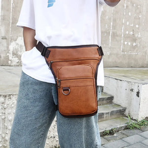 Men's Pu sports bag waist bag