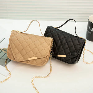 Lingge Embroidery Messenger Bag for Women Chain Shoulder Bags