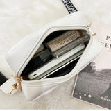 Women's Lingge Embroidery Camera Shoulder Bag Crossbody Bags
