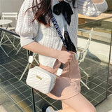 Embroidered Camera Crossbody Bag for Women