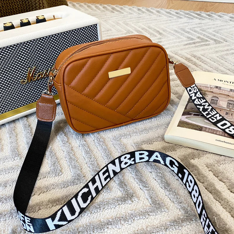 Embroidered Messenger Crossbody Bag for Women