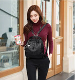 Plaid Mini Crossbody Backpack for Teens