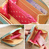 Mini Bow Women Wallet Small Wallet Short Leather Zipper Purses Portefeuille