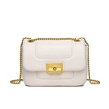 Mini Chain Shoulder Bag Lock Women Crossbody Bags High PU Leather