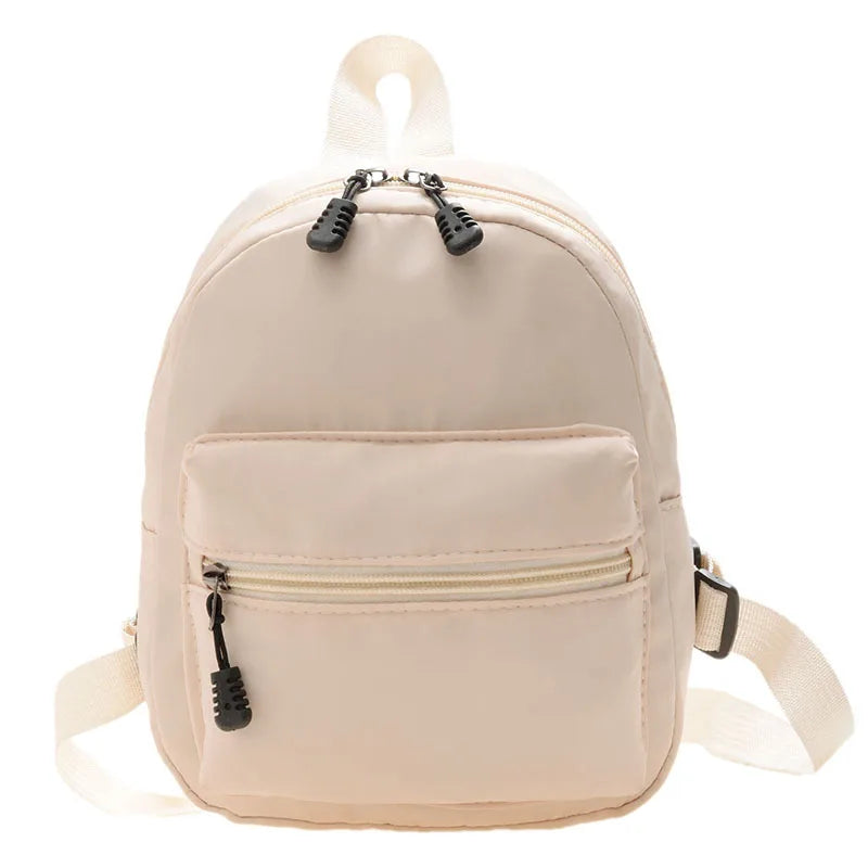 Mini Nylon Women Backpack Small School Bags Rucksack for Teen Girls