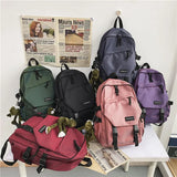 Purple Backpack for School College Girls Laptop Travel Bag