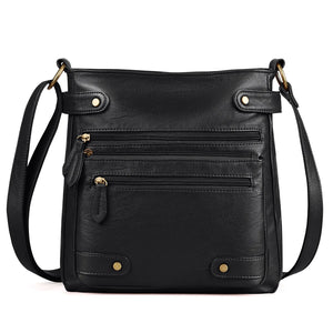 PU Leather Shoulder Bag Female Messenger Bag Small Square Bag