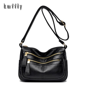 Soft Leather Shoulder Bag Women Casual Messenger Sac A Main Femme