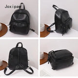 Women's Pu Leather Backpack Large Capacity Casual Travel Bag