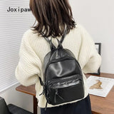Women's Pu Leather Backpack Large Capacity Casual Travel Bag