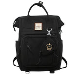 Multifunctional Women's Nylon Backpack Girls Laptop School Bag