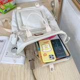 Multifunctional Women's Nylon Backpack Girls Laptop School Bag