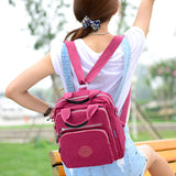 Teenager Casual Solid Women Shoulder Bag Nylon Oxford Mochila