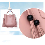 3-pc Set PU Leather Women Handbag Small Shoulder Crossbody Bag
